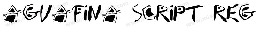 Aguafina Script Regula字体转换